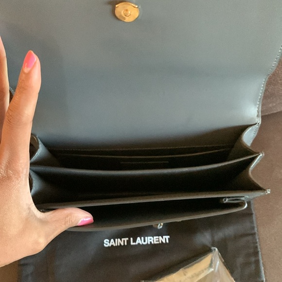 Saint Laurent Sunset Medium YSL Crossbody Bag - Picture 14 of 16